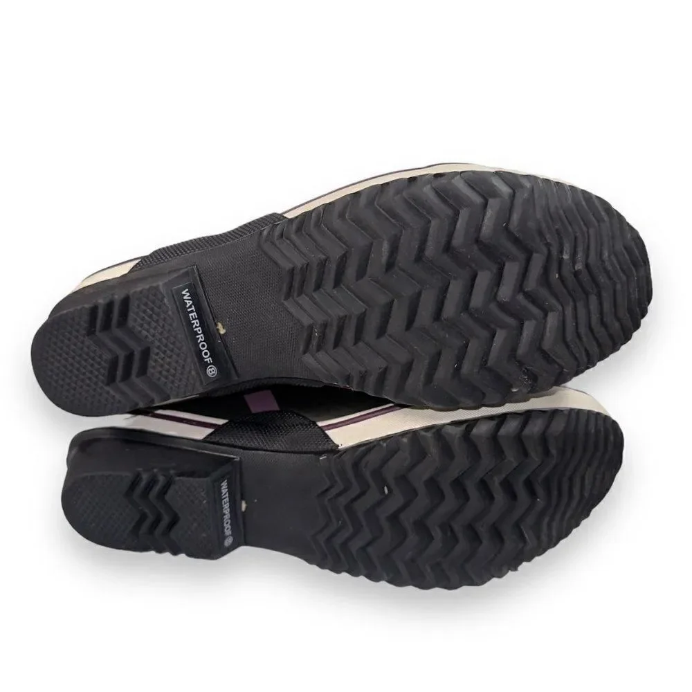 Sorel Sorellington Tall Slip-on Rain Boots Purple / Black‎ NL1620-518 Women's 8